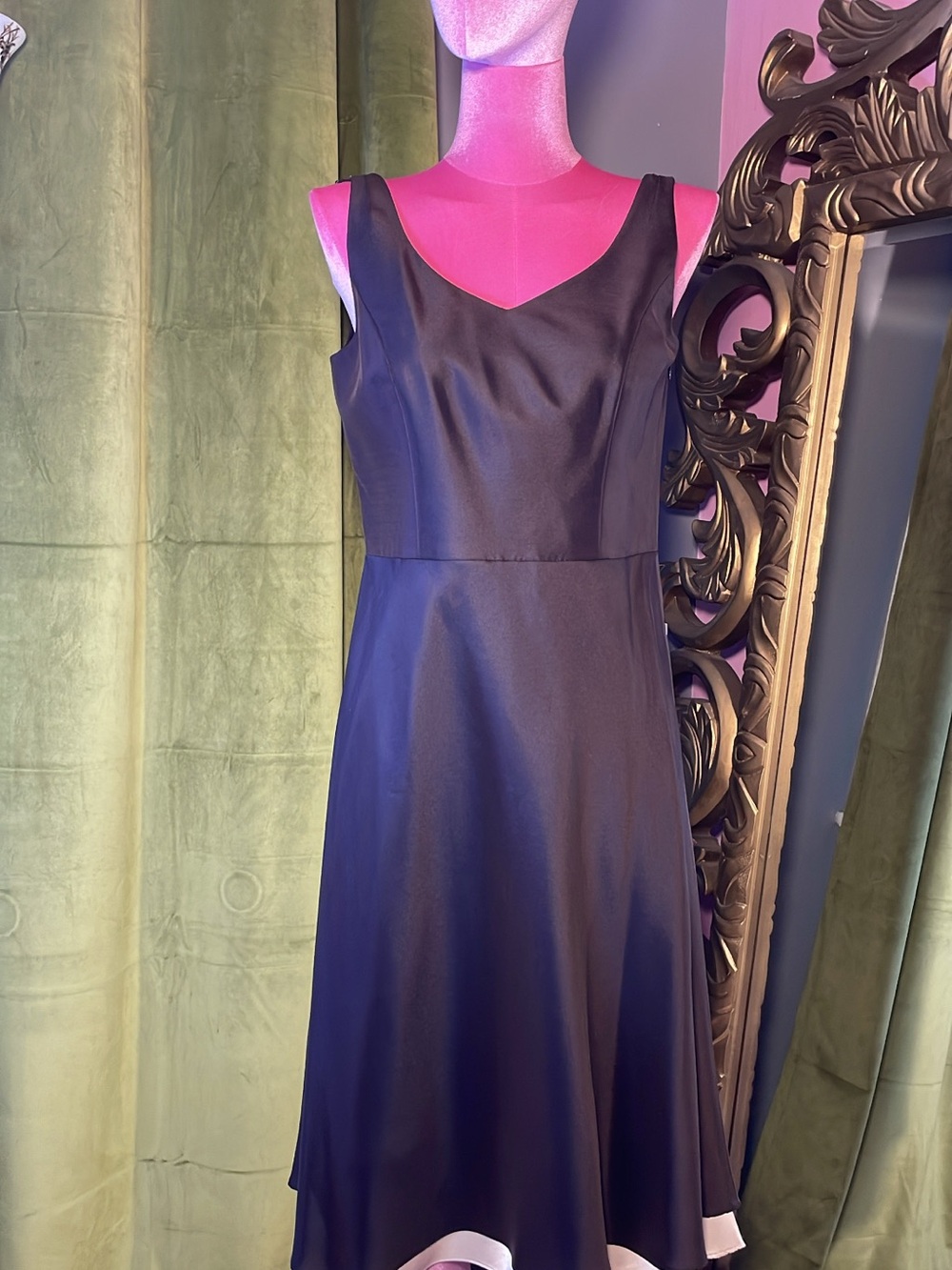 Classic Brown A-Line Sleeveless Dress